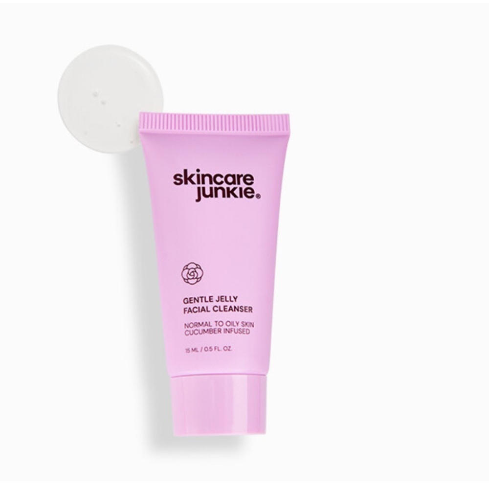 NEW Skincare Junkie gentle jelly facial cleanser normal oily skin 15 ML/0.5 FLOZ